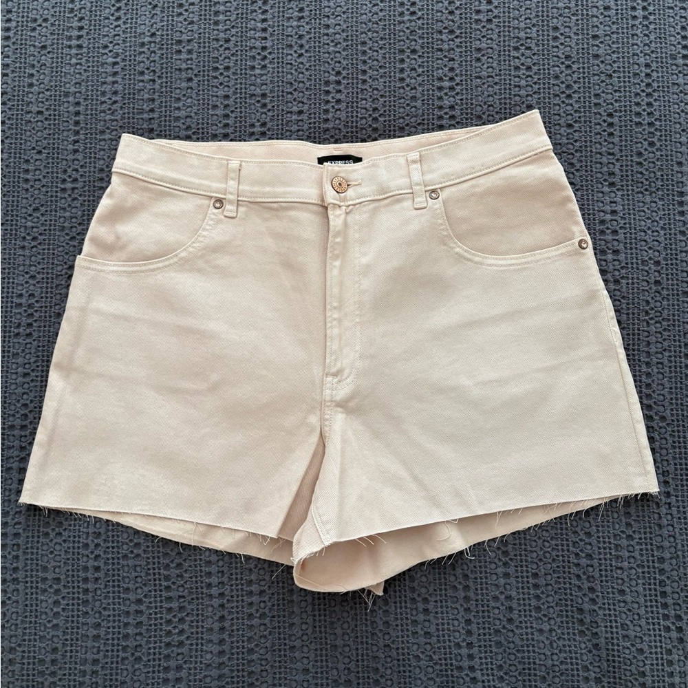 Express Light Pink Jean Shorts for Women